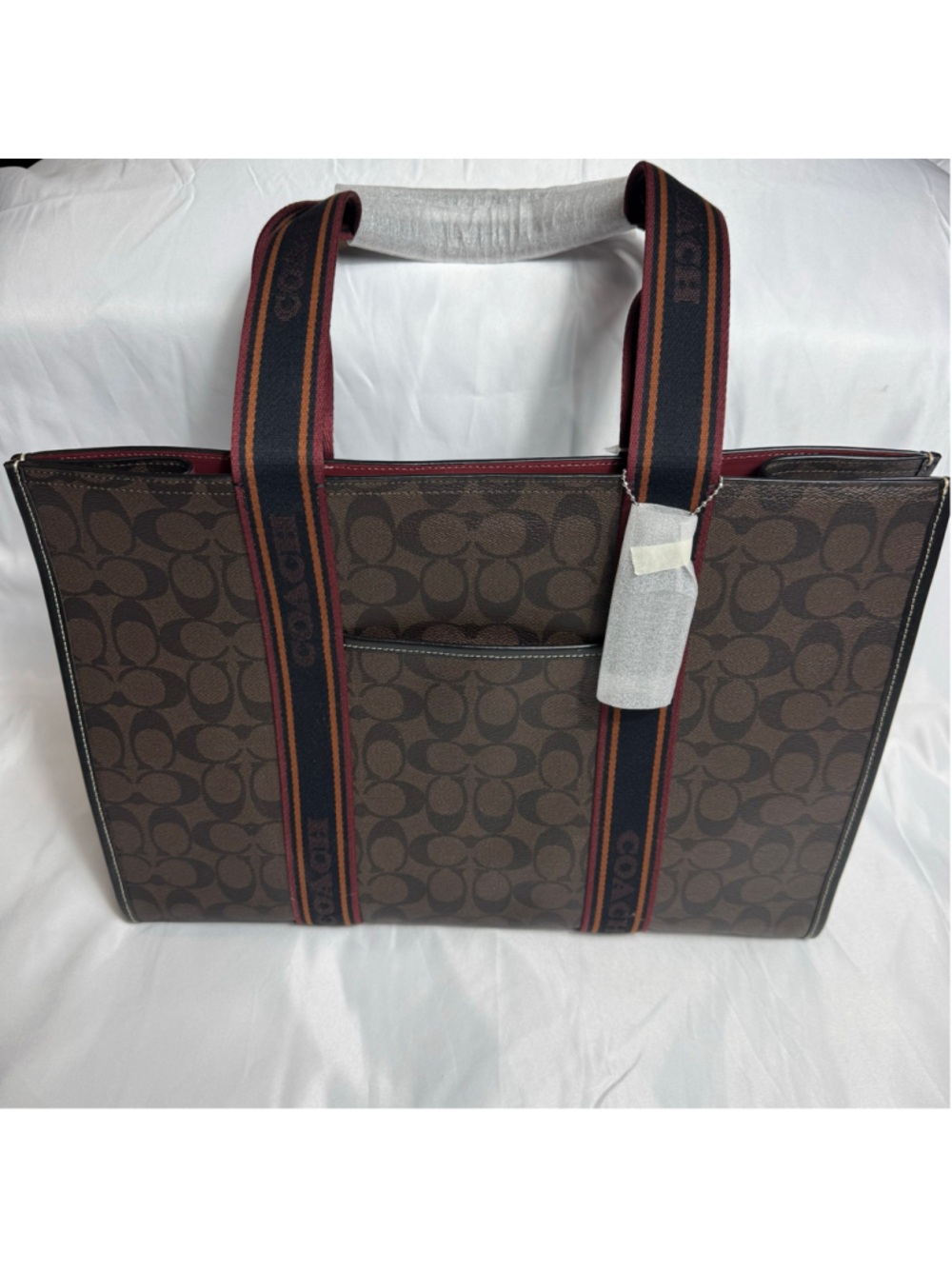 Women's Coach Large Smith Tote CM865 Signature Canvas Brown Multi NWT